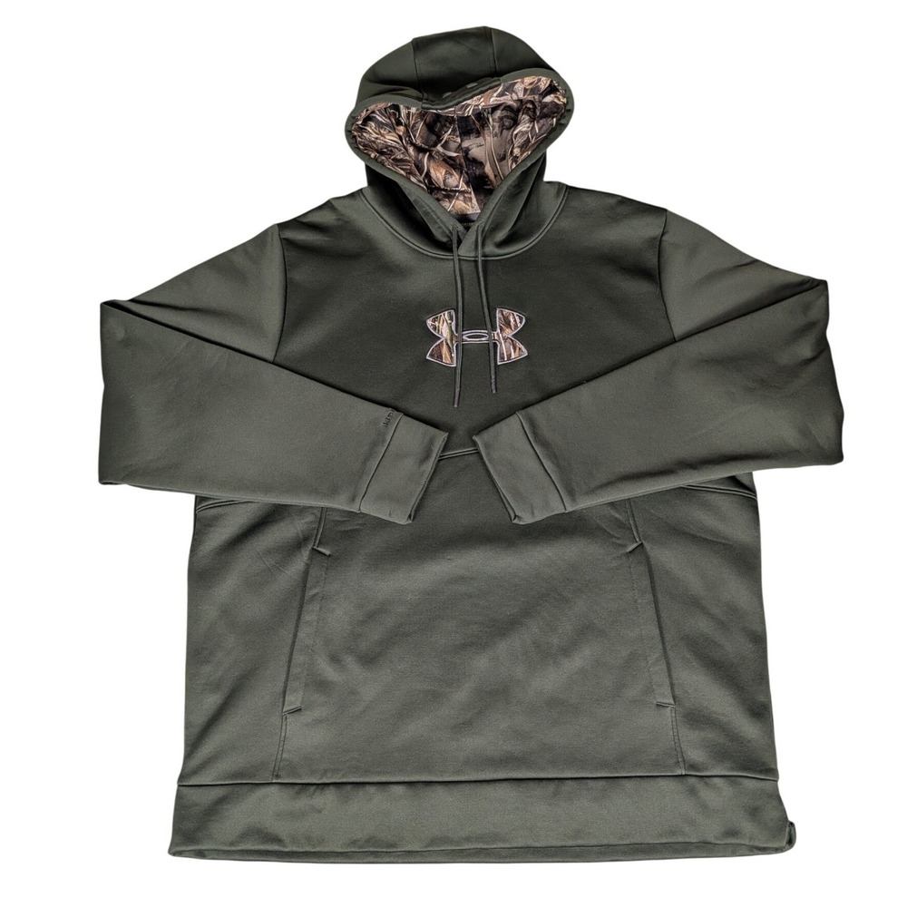 Under Armour Men's Storm Hoodie‎ Camo Lined Green Size 2TG